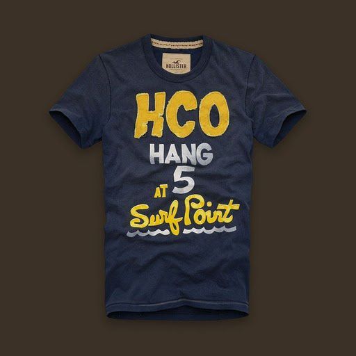 Blusa Masculina Manga Curta Hollister